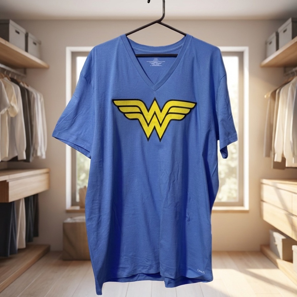 Wonder Woman Custom Calvin Klein Classic Fit V-Neck Size XL - Picture 6 of 7